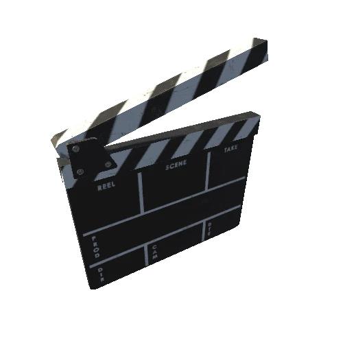 Clapboard Traditional 02 Animatable